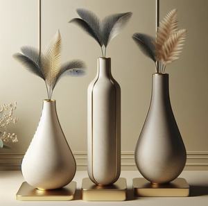 Vaisselle décorative unique Vase à fleurs en métal Nouveau design fait main Vase à fleurs en métal Salon Vente en gros Fabricant Exportateur - Product Image 3