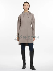 <b>waterproof</b> equestrian riding long coat for women horse riding warm windproof breathable durable outerwear stylish coat designe - Product Image 3