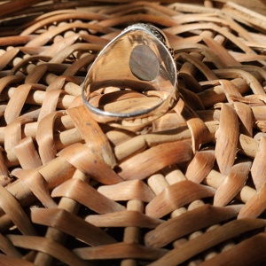 Oval <b>Moonstone</b> Silver <b>Ring</b> Best Gift for Christmas - Product Image 6