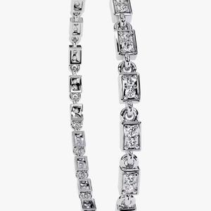 สร้อยข้อมือเทนนิส14K เครื่องประดับสุดหรูสำหรับโอกาสพิเศษกำไลข้อมือเพชรโมอิสสำหรับเป็นของขวัญ - Product Image 2