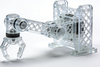 Structure en treillis légère en résine transparente pour assemblage robotique imprimé en 3D, composant industriel de haute précision, résistant à 85°C