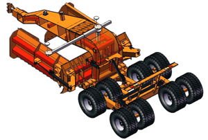 Motoniveladora para Terrenos Agrícolas, Máquina de Nivelación de Suelo con Tracción de Tractor, GPS de 3 Puntos, Plano Satelital de 6 m, Motor Plegable de Cuello de Cisne, Piloto Automático de 2.5 cm - Product Image 2