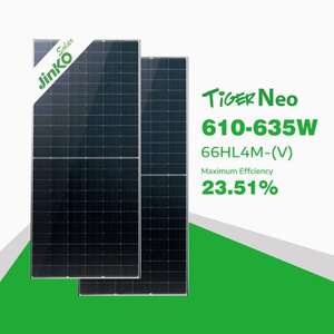 JINKO โรงไฟฟ้าพลังงานแสงอาทิตย์ประสิทธิภาพสูง JINKO 66hl5m-Bdv เสือนีโอ N-Type 610-635W แผงเซลล์แสงอาทิตย์สำหรับ<span class=keywords><strong>บ้าน</strong></span> - Product Image 3