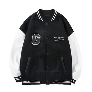 Chaqueta con letras personalizada para hombre Diseño de moda para ropa de invierno informal Calidad delgada para béisbol y Actividades Universitarias al aire libre - Product Image 1