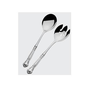 Juego de 2 cubiertos para servir ensalada de Reno con niquelado para restaurante Juego de Cubiertos de cuchara y tenedor de diseño de Reno de metal - Product Image 4