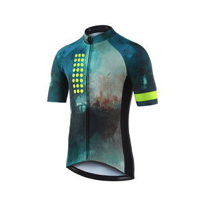 Maillot de ciclismo para hombre, camiseta de manga corta transpirable de secado rápido para bicicleta, camiseta de bicicleta de montaña y carretera que absorbe la humedad - Product Image 1