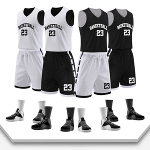 Conjunto de Uniforme de Baloncesto Profesional, Jersey y Pantalones Cortos Personalizados para Equipo, Ropa Deportiva Atlética, Absorbe la Humedad, UPF 50, Elástico en Cuatro Direcciones - Product Image 1