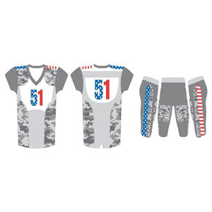Aangepaste American Football Truien Duurzame Volledige Sublimatie Uniformen Ademende Plus Size Sets - Product Image 4