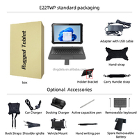 Nouvelle tablette PC robuste 2 en 1 industrielle avec processeur Intel I5, IP65, résistante à la poussière et à l'eau, Wi-Fi 4G, Windows 11, 8 Go + 128 Go, 12 pouces