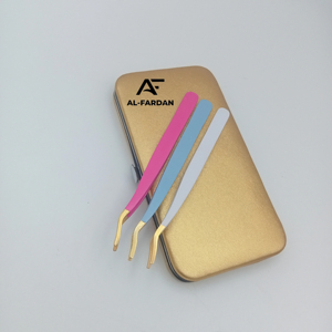 Precio al por mayor Aplicador de pestañas Pinzas Tira de visón de acero inoxidable sostenible Aplicador de pestañas postizas con punto de oro - Product Image 2