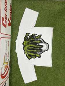 T-shirt décontracté en coton et fibre de bambou 100 % coton, délavé à l'acide, de haute qualité, respirant, couleur unie, avec logo personnalisé, dernière collection, vente en gros - Product Image 2