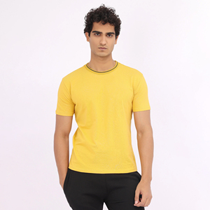 T-shirts pour hommes à manches courtes, doux, respirants, unis, grande taille, 100% tricotés, col rond, de haute qualité, bon marché, nouvelle mode - Product Image 1