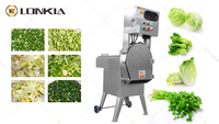 LONKIA Industrial hoja verduras frescas frutas máquina cortadora apio repollo espinaca trituradora rebanadora