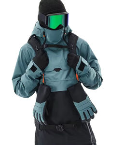 เสื้อแจ็คเก็ตผ้าแคนวาสบุใยฝ้ายกันน้ำระบายอากาศมีฮู้ดสำหรับผู้ชาย แบรนด์สั่งทำพิเศษ ขนาด 2 ลิตร กันลม เหมาะสำหรับเล่นกีฬากลางแจ้ง เล่นสกี เล่นสโนว์บอร์ด - Product Image 1