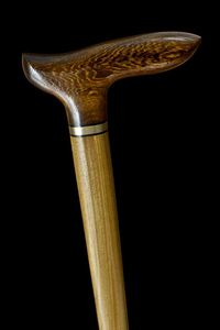 Prix HANDICRAFT Canne en bois réglable avec nœuds multiples Bâton de marche en bois solide pour les aînés par Standard International - Product Image 2