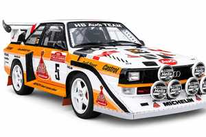 Audi Sport Quattro S1 E2 Rally Tribute 2 portes manuelle turbo AWD Hatchback blanc rouge orange design course - Product Image 6