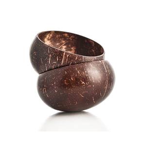 Bol à noix de coco Jumbo Original/coquille de bol à noix de coco en céramique laquée rustique en gros pour la décoration intérieure (Elysia WA + 84789310321) - Product Image 2