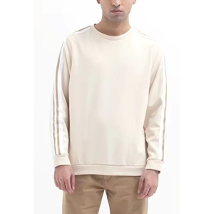 Sweat-shirt à col rond pour homme, logo personnalisé, automne, coton mélangé de haute qualité, respirant, écologique, coupe ample, streetwear - Product Image 1