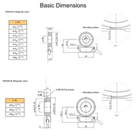 Hengxiang WSN49 Anillo de sensor giratorio de precisión Alternativa ITD49H00 256 M NI KR1 E 28 Codificador magnético de control de movimiento industrial