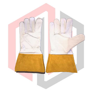 ถุงมือกันความร้อนแบบกำหนดเอง ซับในกันความร้อน 7 ออนซ์ ความหนา 14 นิ้ว ข้อมือแบบถัก ทนทาน ปกป้องมือและแขน - Product Image 1