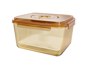 Airtight <b>Glass</b> Food Storage Container Fresh Keeper BPA Free Travel Storage <b>Box</b> with Lock Lid for Meal Prep Refrigerator - Product Image 4