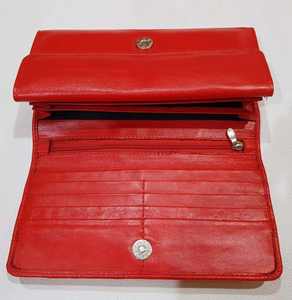 Portefeuille à trois volets en cuir de vachette pour homme Sac à main protégé pour homme avec doublure Sac à main en cuir pour femme - Product Image 2