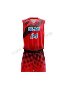 Ensemble d'uniformes de basket-ball personnalisés Maillot et short respirants pour athlètes grande taille pour événements sportifs scolaires - Product Image 6