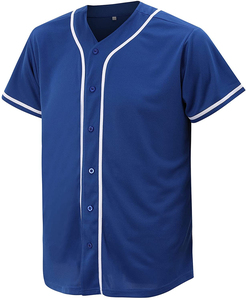 Maillot de baseball personnalisé uni noir maillot de baseball à fines rayures pour hommes chemises boutonnées uniformes de baseball de sports d'équipe actifs - Product Image 5