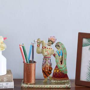Krishna Multicolour Iron Metal <b>Pen</b> Stand for Home Decor - Product Image 1