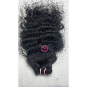 Cheveux indiens bouclés Remy, trame double tissée à la machine, lot de 100g, sans traitement chimique, peuvent être permanentés - Product Image 4