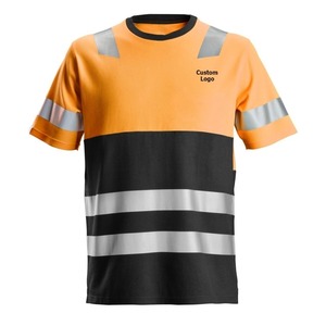 OEM OSHA classe 2 gilet de sécurité haute visibilité orange réfléchissant construction respirante type R t-shirt étanche tailles S-5XL - Product Image 1