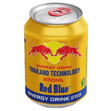 लाल ब्लू ब्रांड ऊर्जा पेय Taurine वियतनाम ब्रांड