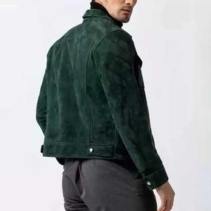 Venta al por mayor de chaqueta de cuero genuino de moda con estilo para los hombres de alta calidad cómodo Casual Street Wear chaquetas de invierno de los hombres - Product Image 4