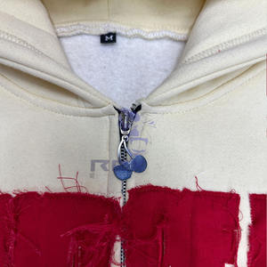 Top vente votre propre logo le plus demandé fermeture éclair à capuche bouffée imprimé fabriqué en usine pas cher prix sweats à capuche hommes sweats à capuche - Product Image 6