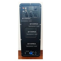 Modul Amplifier DSP 1200W+1200W 2 Input 2 Output, Sistem Suara Aktif 1.1 Combo, Amplifier Plat untuk Speaker Sistem Suara Aktif