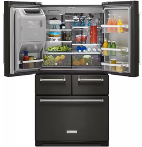 Refrigerador Independiente de Acero Inoxidable de 2 Puertas Kictenaid, Diseño Interior Platino, Acabado PrintShield, 600L+, para Hogar y Autocaravanas - Product Image 1