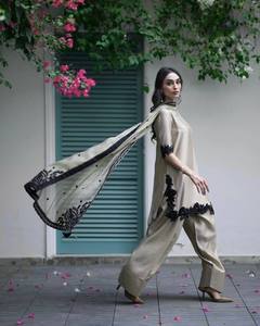 Pas encore d'avis Star Georgette avec broderie Séquence Work With Full Sleeve Kurti and Pant Set Western Material - Product Image 3