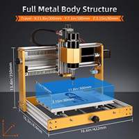 LUNYEE 3018 Plus 2.0 CNC Router Engraving Machine pour le bois Acrylique PCB Aluminium Desktop 3 Axis Milling Machine