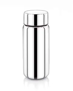 Di alta qualità in acciaio inox a parete singola bottiglia d'acqua, per la conservazione di latte/tè/caffè/latticello/succo di 400ml, argento, confezione da 1