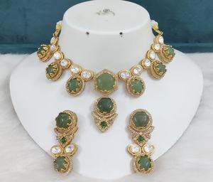 Conjunto de Collar de Primera Calidad, Hermosos Colores, Perfecto para Bodas, Fiestas, Uso Diario, Joyería Tradicional India - Product Image 6