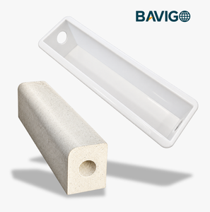 Molde de Plástico PP Directo de Fábrica BAVIGO para Moldear Bordillos de Hormigón Liso - Product Image 1