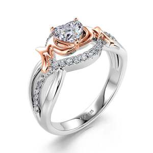 Bague en argent sterling Jeulia Mother Love Heart avec diamant - Cadeau romantique pour maman - Product Image 2