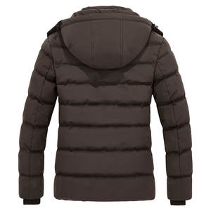 Chaqueta acolchada de invierno transpirable de punto personalizada para mujer, cortavientos cálido con cremallera y capucha - Product Image 2