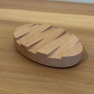 Porte-savon élégant en bambou pour lavabo de salle de bain, fait à la main, en bambou naturel, écologique, antidérapant, pour les maisons modernes - Product Image 2