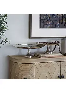 Support à gâteaux galvanisé de la meilleure qualité forme ronde couleur grise vaisselle en étain décoration métal gâteau dessert support en Inde - Product Image 3