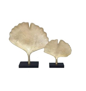 Diseño de hoja de aluminio de metal de mesa decorativa de lujo para sala de estar dormitorio decoración del hogar - Product Image 1