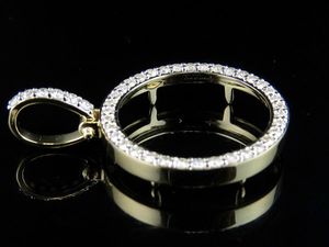 Hip Hop lujo círculo diseño Moissanite diamante S925 plata Iced Out colgante joyería para hombres mujeres personalizado - Product Image 2