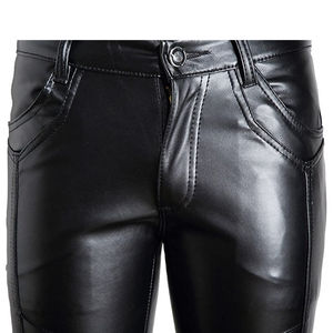 Pantalones ligeros de cuero para hombre al mejor precio, ropa informal, pantalones de cuero para hombre de primera calidad - Product Image 4