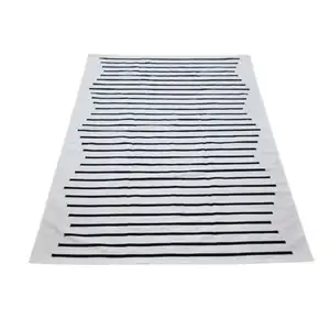 Tapis en coton 100% de qualité supérieure, motif abstrait, fabrication mécanique, broderie, pour salon, vente en gros - Product Image 1