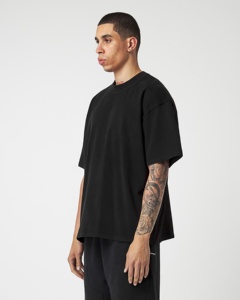 Nouveau Style personnalisé imprimable Logo Polyester coton tissu sonnerie sweat surdimensionné hommes t-shirt - Product Image 3